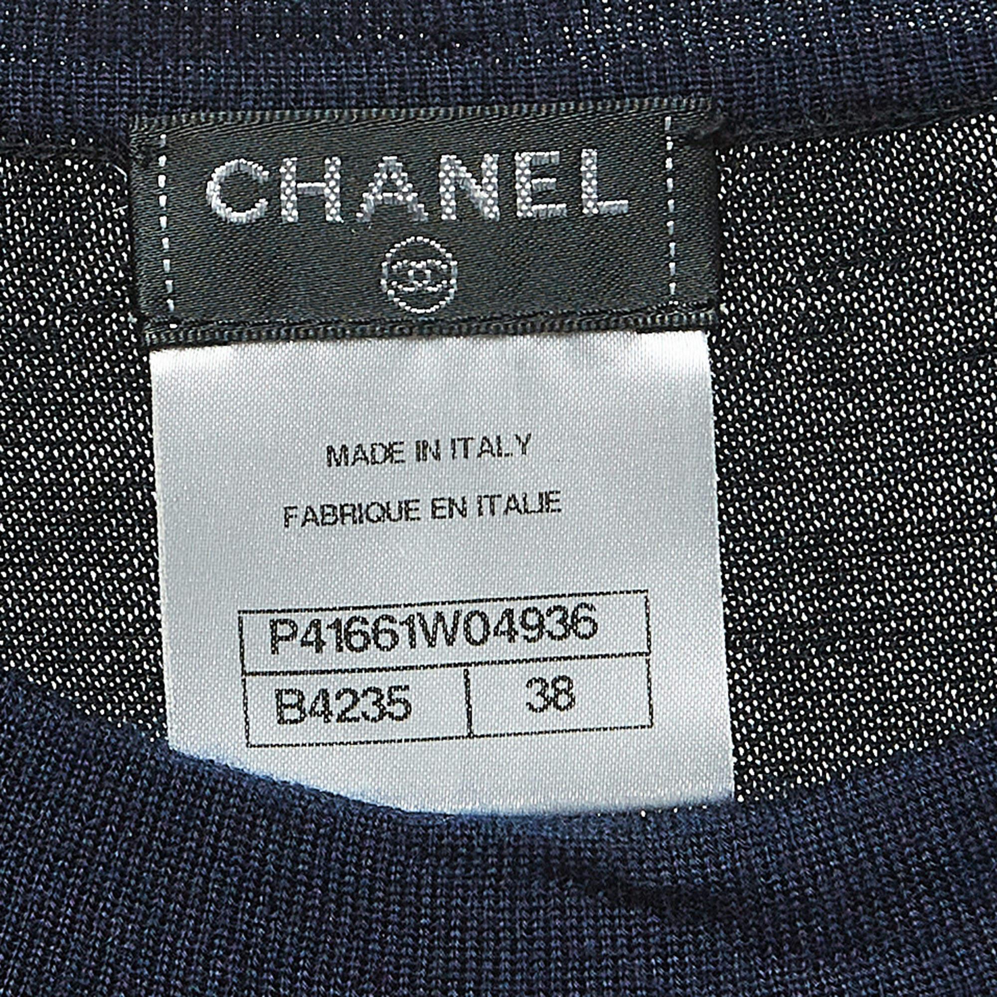 Chanel Black Cashmere Dress Set M 2
