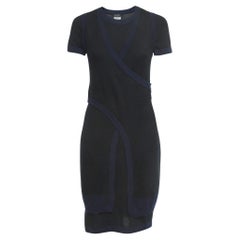 Chanel Schwarzes Kaschmir-Kleid Set M