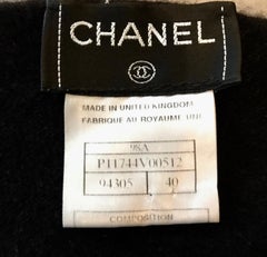 Chanel Black Cashmere Knit Lounge Pants