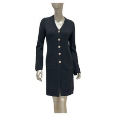 Cardigan long en cachemire noir Chanel - FR36