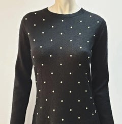 Chanel Black Cashmere Mohair Sweater Dress - Size 38
