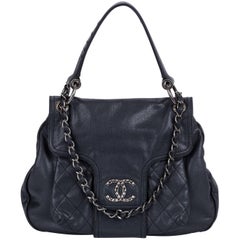 Chanel Black Caviar 2 Way Large Tote Bag