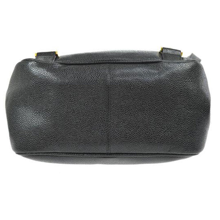 Chanel Black Caviar Backpack Vintage 2 Pocket Ball Charm CC  display picture 1