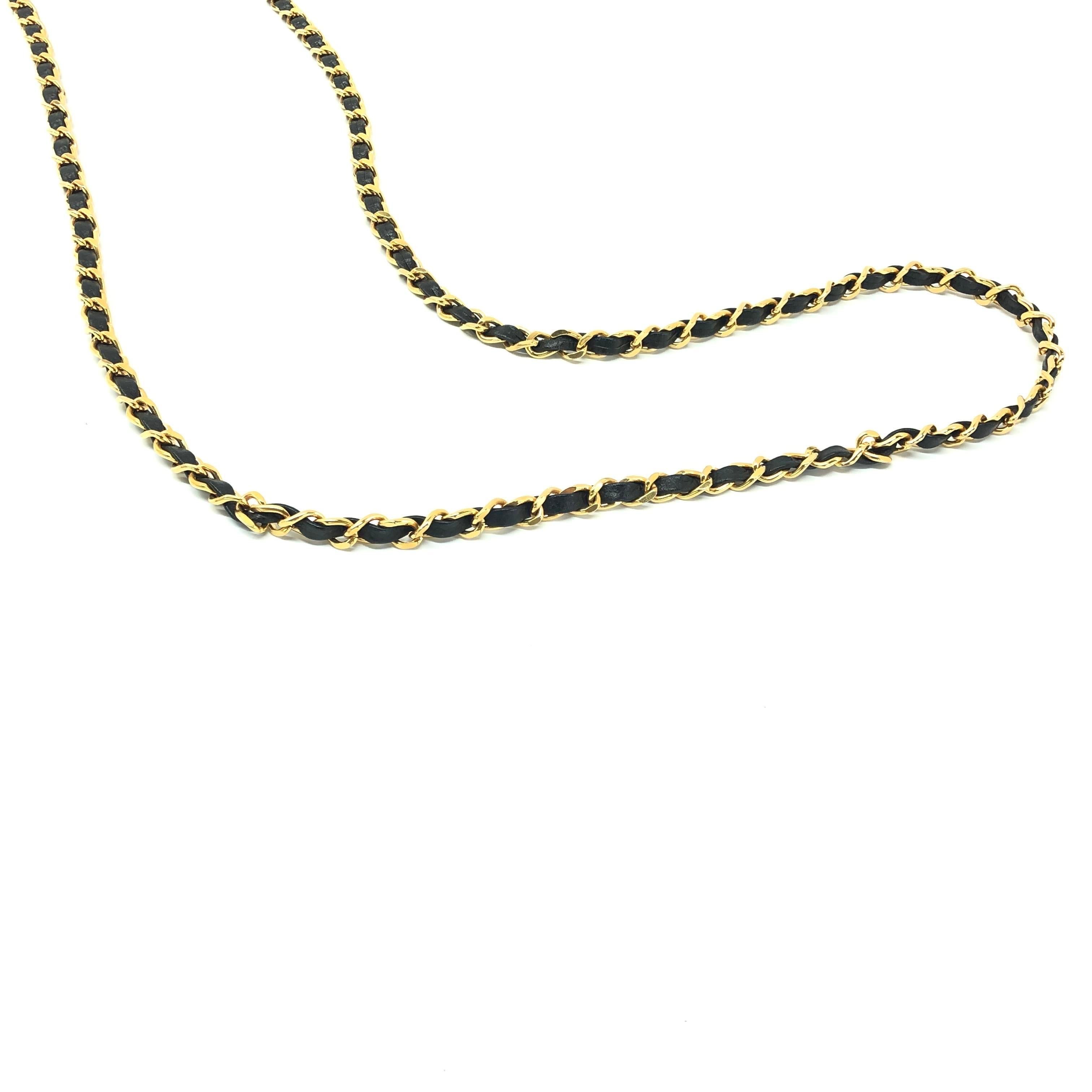 Chanel Black Caviar CC Phone Case Matelasse Chain Strap Crossbody Bag in vendita 15
