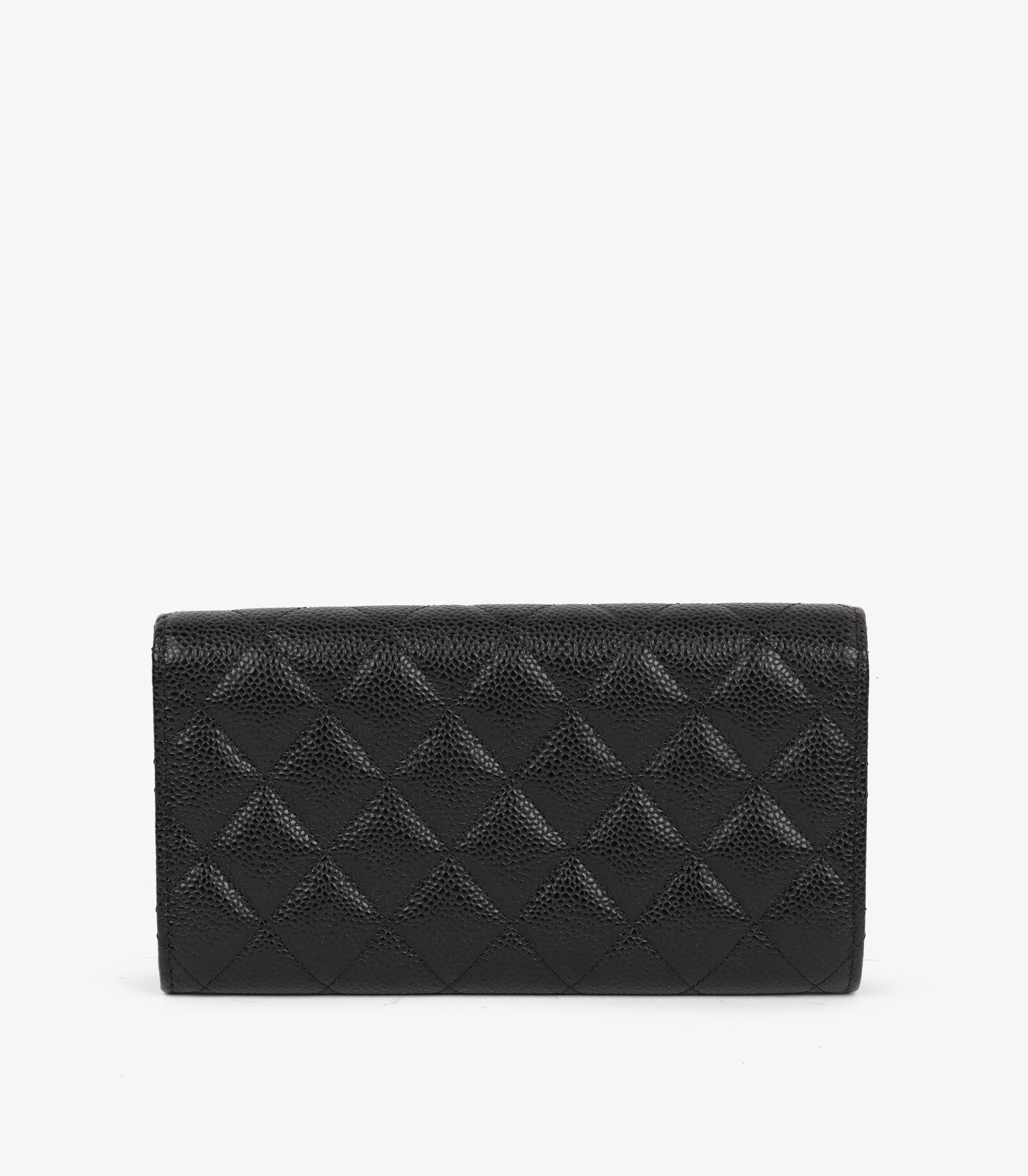 chanel flap wallet long