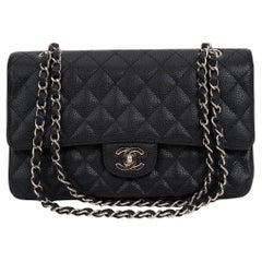 Chanel Black Caviar Double Flap Bag