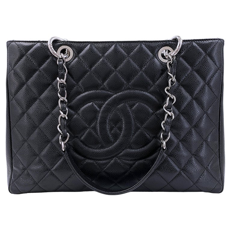 Chanel Black Caviar Grand Shopper Tote XL Bag GHW 67406 For Sale at 1stDibs