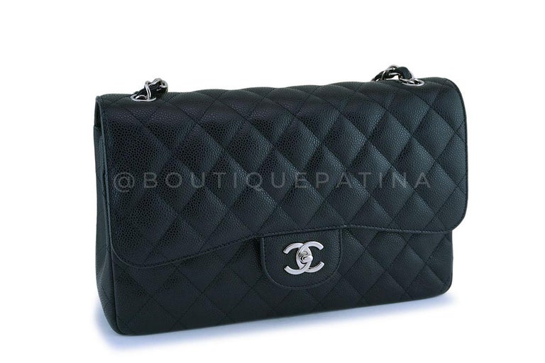 Chanel Black Quilted Goatskin Medium Flap Bag Ruthenium Hardware, 2015-2016  Available For Immediate Sale At Sotheby's