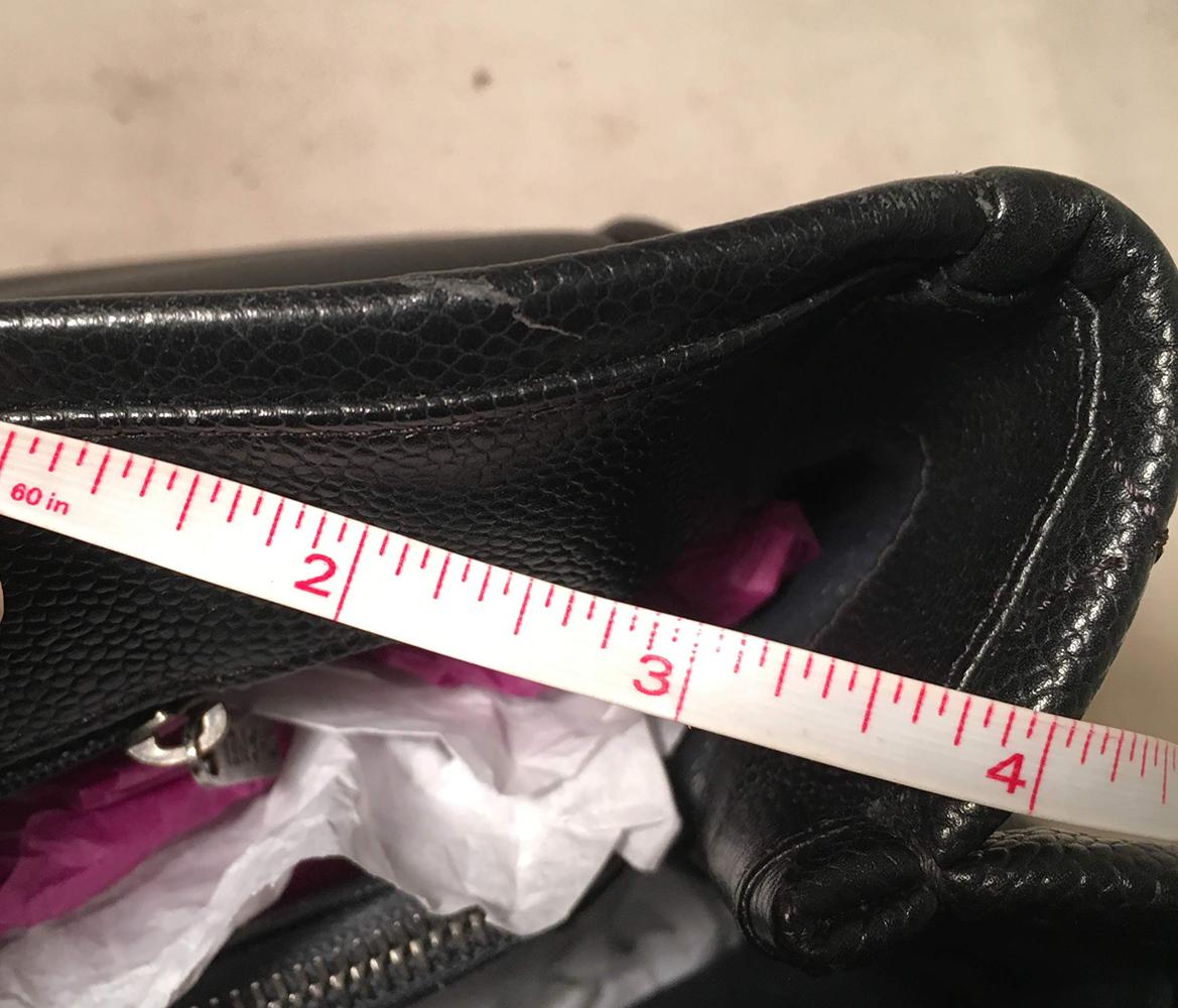 Chanel Black Caviar & Lambskin Coco Break Shopping Bag 2 in 1 Tote with Clutch 9