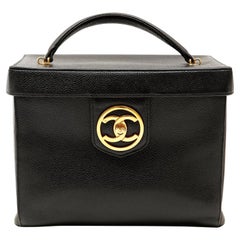 Chanel Caviar Noir Grand Vanity Case