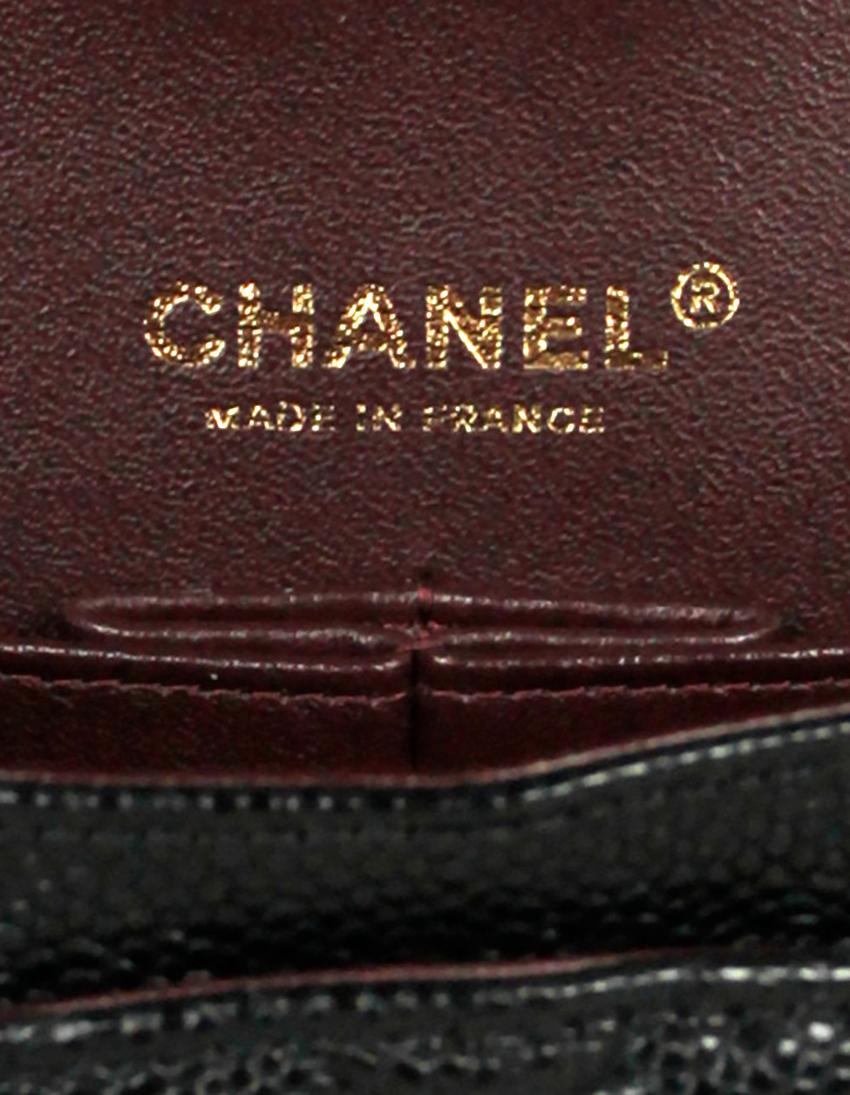 Chanel Black Caviar Leather 10