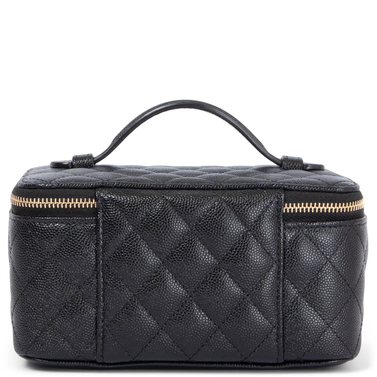 Women's CHANEL black Caviar leather 2020 20C JEWELLERY CASE Bag