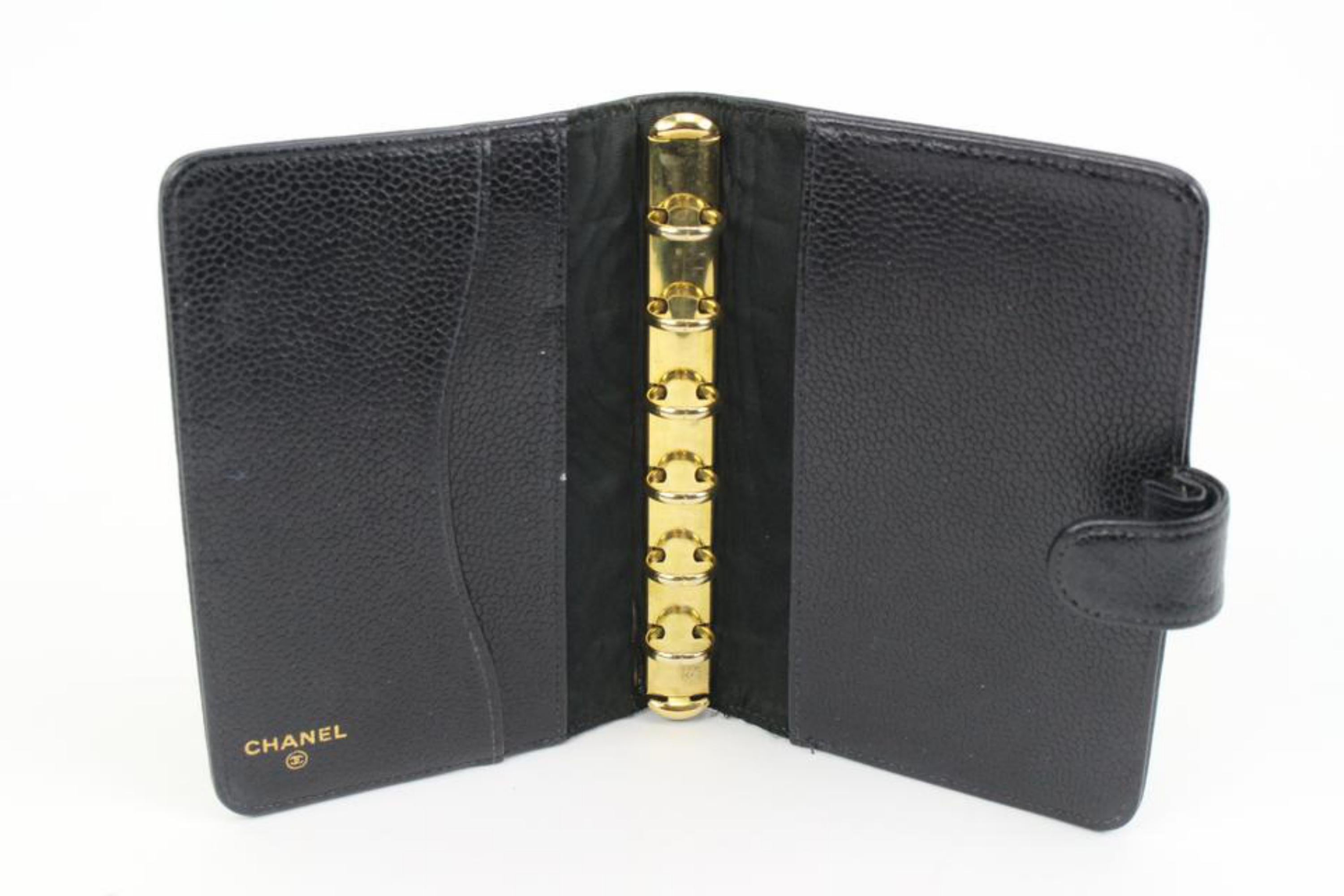 Chanel Black Caviar Leather Agenda Cover 98cz412s 6