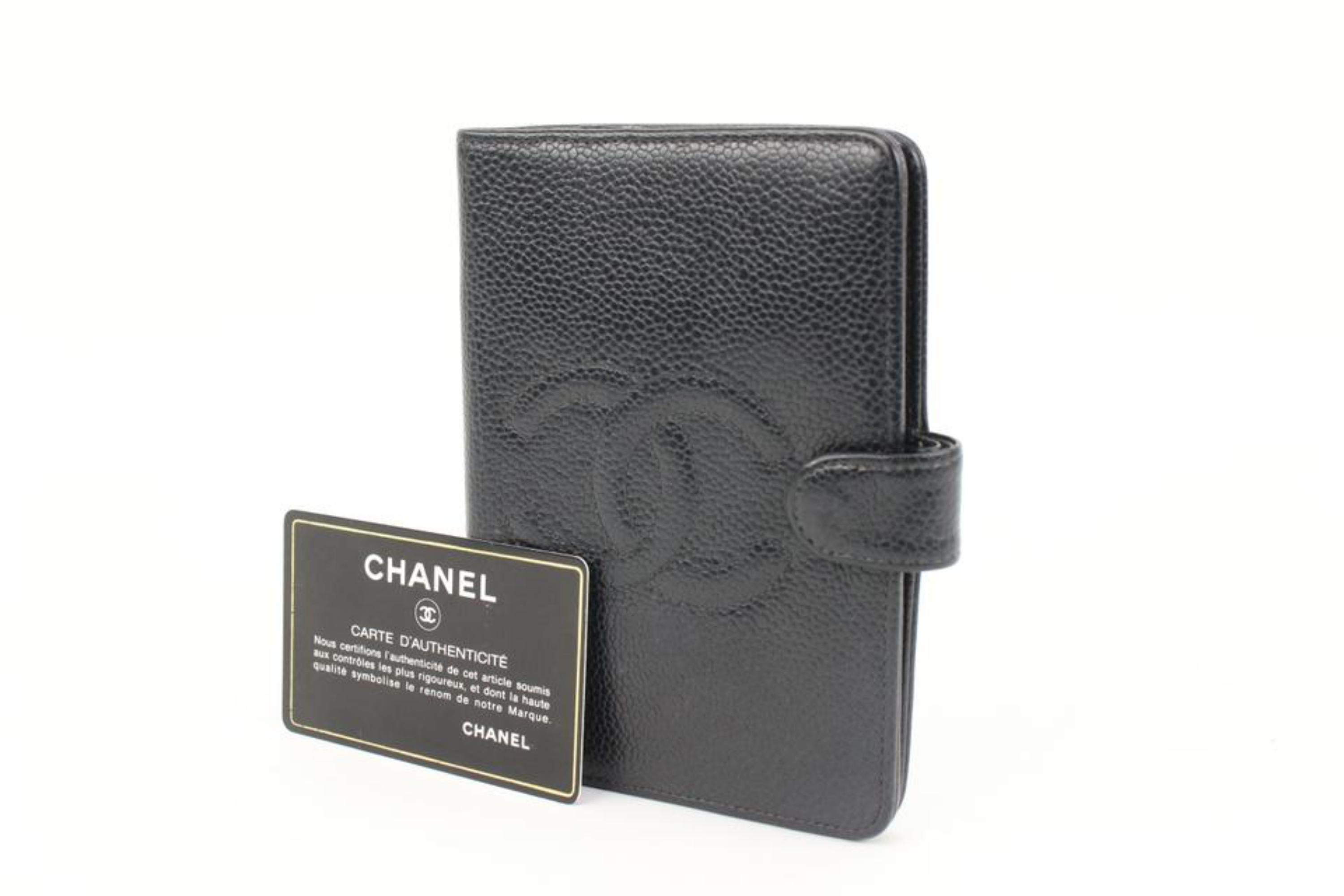 Chanel Black Caviar Leather Agenda Cover 98cz412s 8