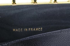 Chanel Agenda-Cover aus schwarzem Kaviarleder 98cz412s