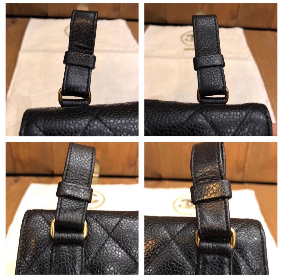 CHANEL Black Caviar Leather Belt Bag 1
