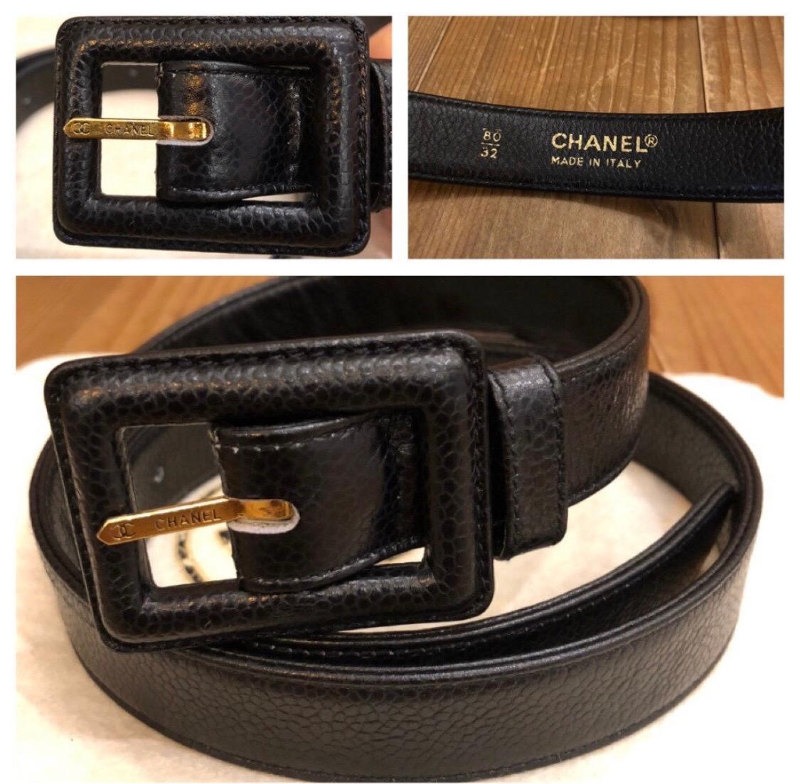 CHANEL Black Caviar Leather Belt Bag 2