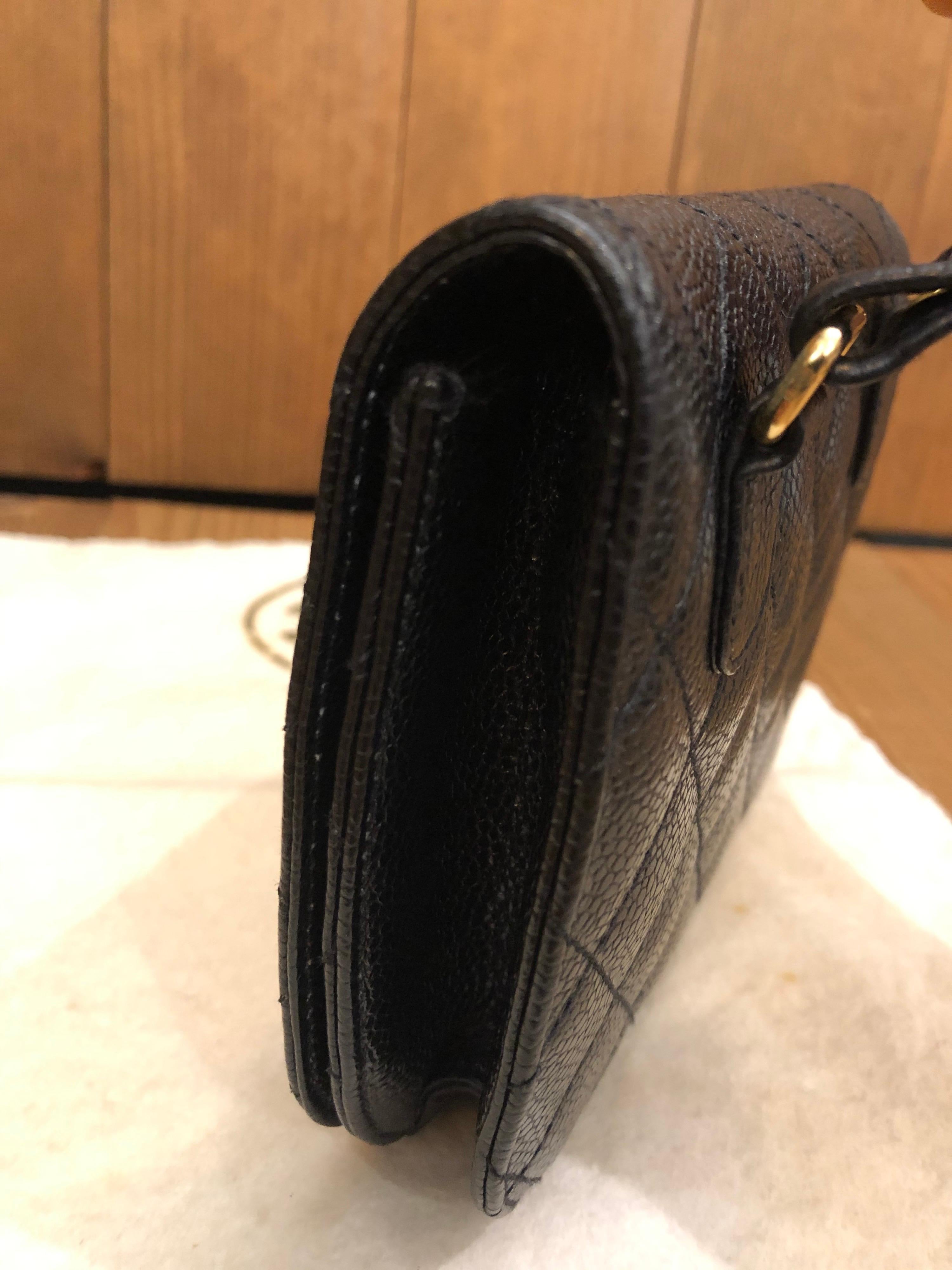 CHANEL Black Caviar Leather Belt Bag 5