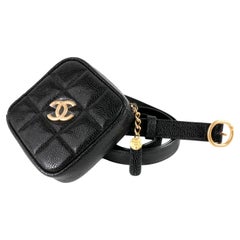 Chanel Black Caviar Leather Belt Bag