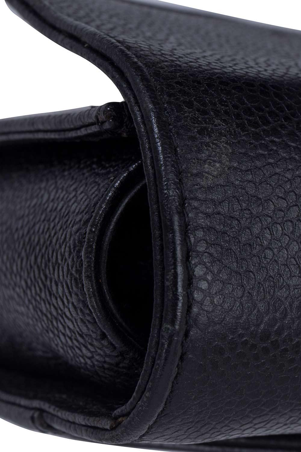 Chanel Black Caviar Leather Briefcase In Good Condition In Dubai, Al Qouz 2