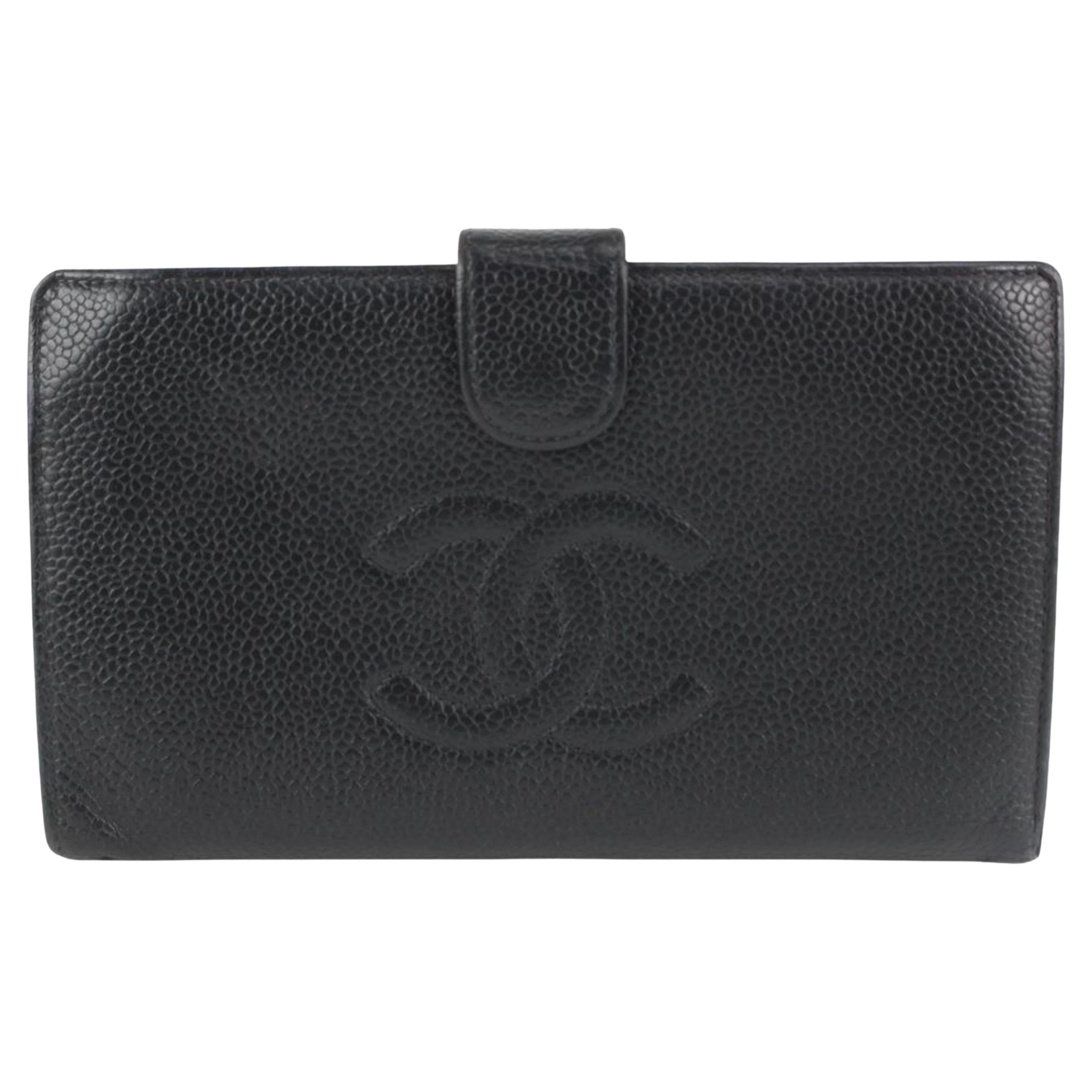 Chanel Black Quilted Leather Small Classic Flap Wallet For Sale at 1stDibs