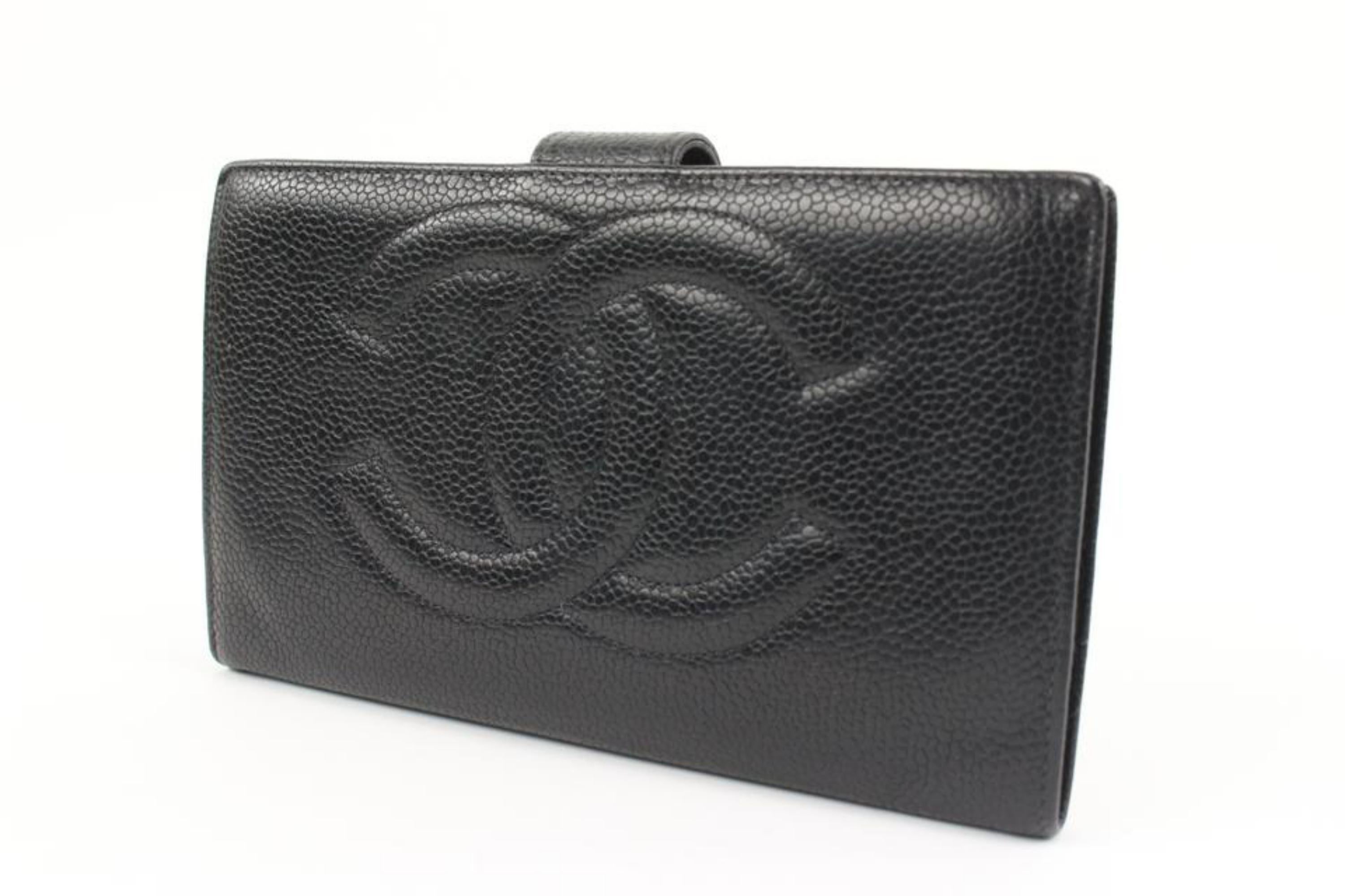 Chanel Bifold Wallet Black Caviar - 9 For Sale on 1stDibs