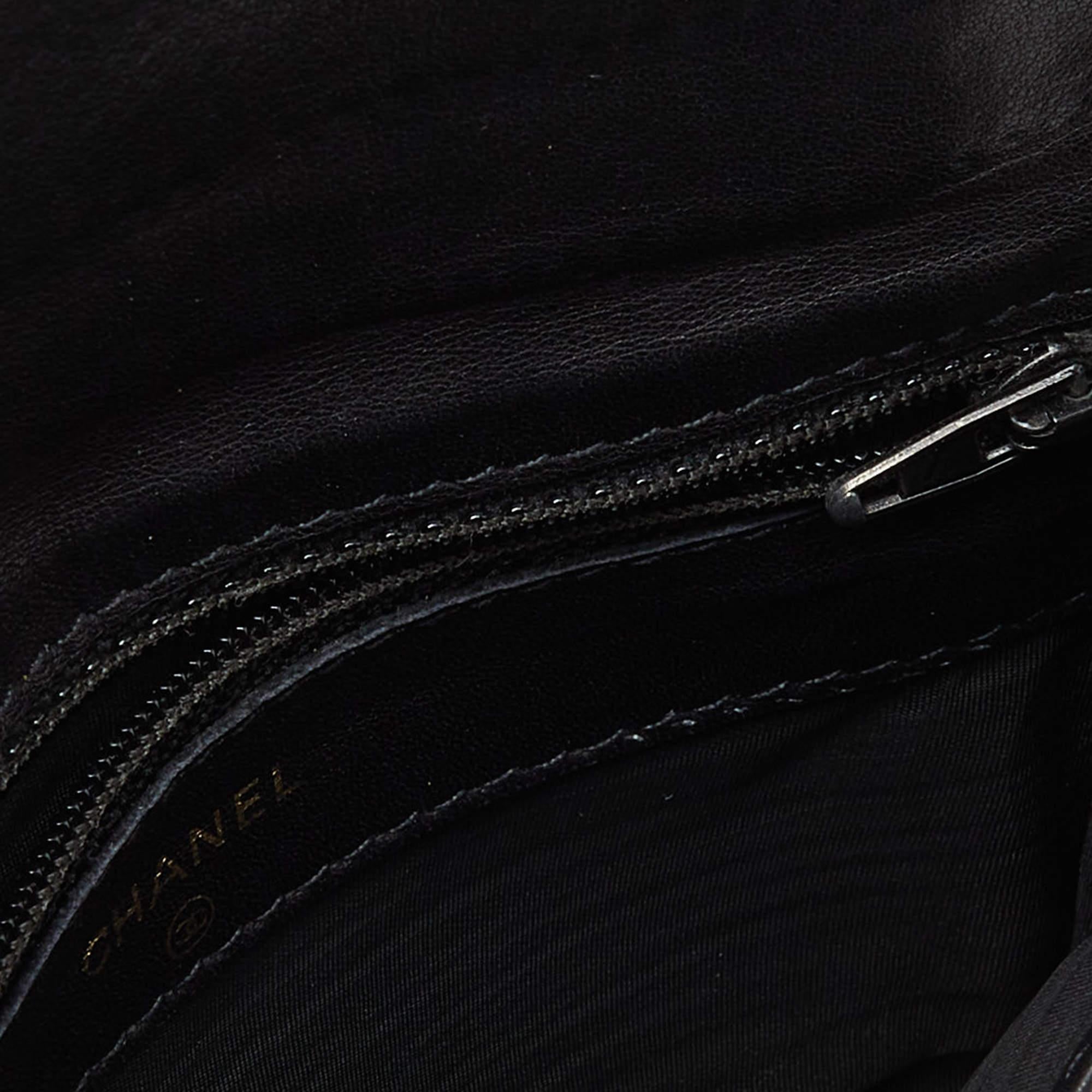 Chanel - Portefeuille continental Timeless en cuir caviar noir CC 6