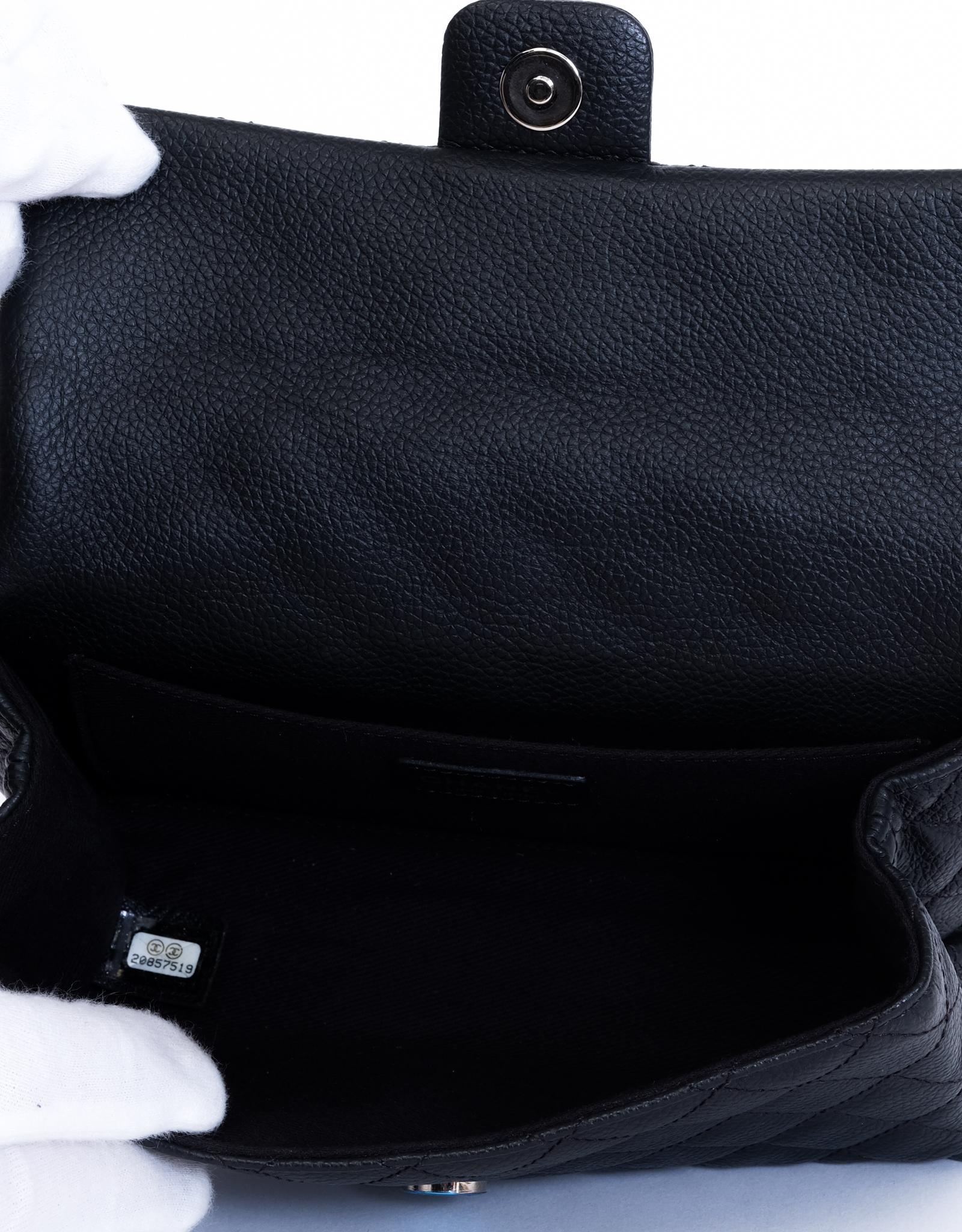 Chanel Schwarz Kaviar Leder Mitarbeiter Reissue Fanny Pack Gürteltasche 1