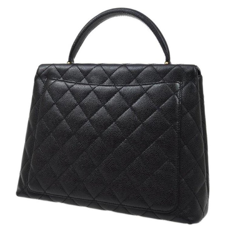 Chanel Black Quilted Leather Maxi Classic Double Flap Bag at 1stDibs