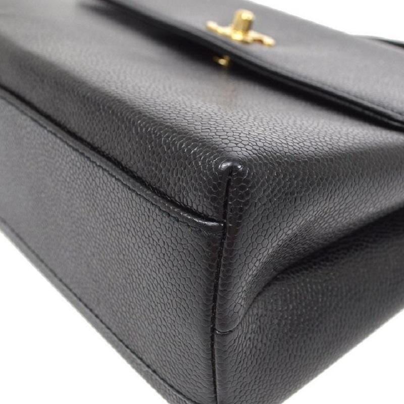 caviar leather chanel flap bag