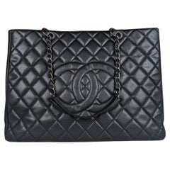 Chanel Black Caviar Leather Grand Shopping Tote GST XXL