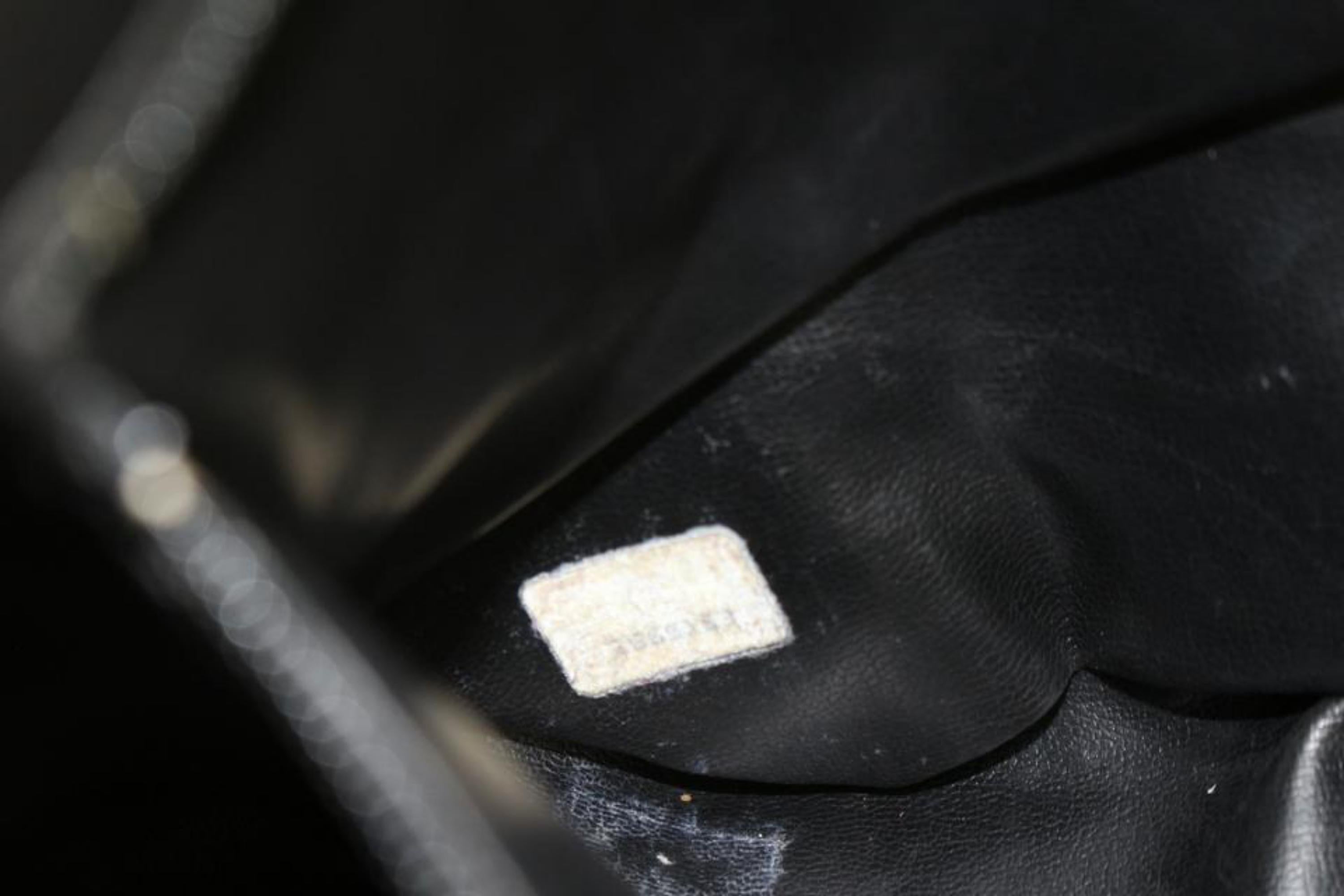 Chanel Black Caviar Leather Jumbo Chain Flap Pocket Tote 114c53 5