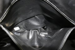 Chanel Black Caviar Leather Jumbo Chain Flap Pocket Tote 114c53