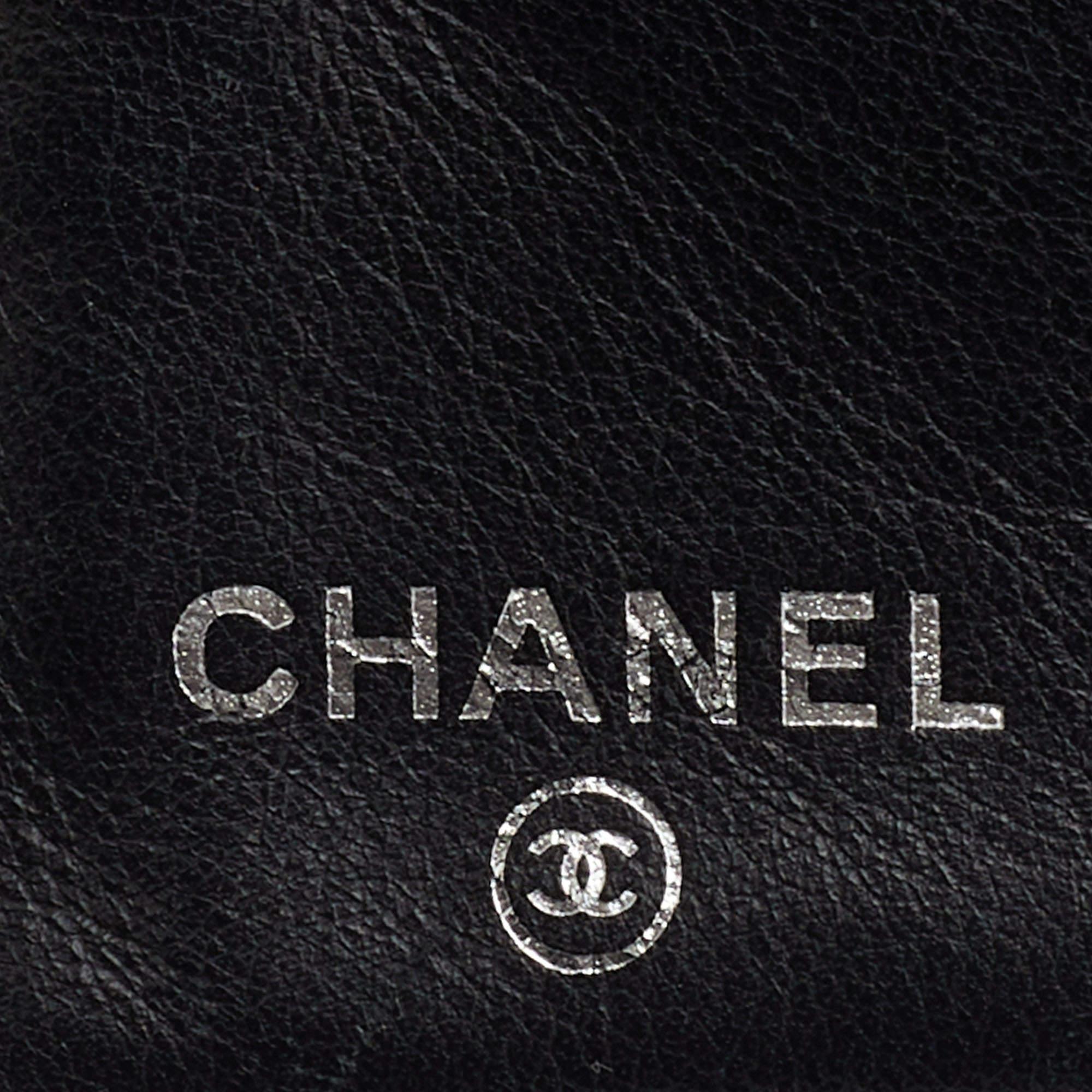 Chanel Black Caviar Leather L Yen Continental Wallet 5
