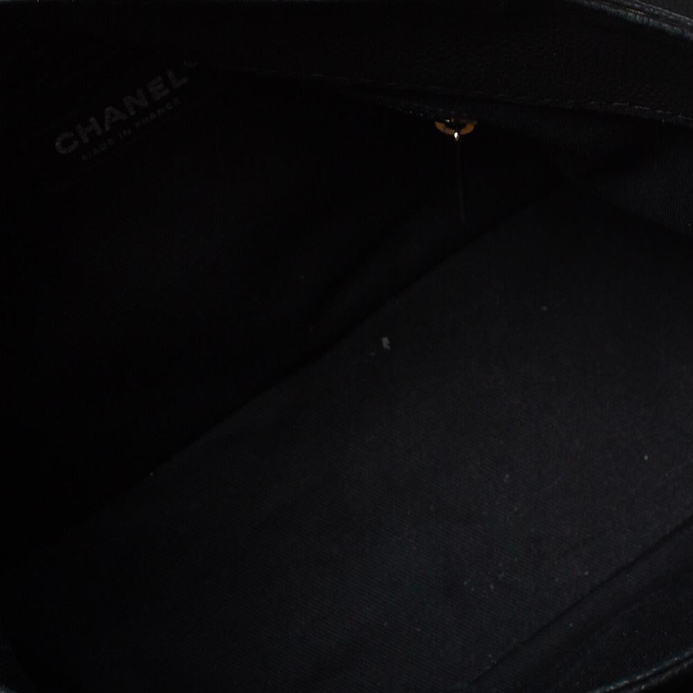 Chanel Black Caviar Leather Lady Pearly Tote 4