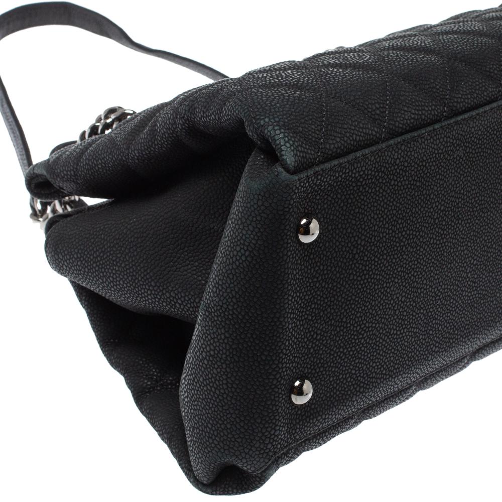 Chanel Black Caviar Leather Lady Pearly Tote 2