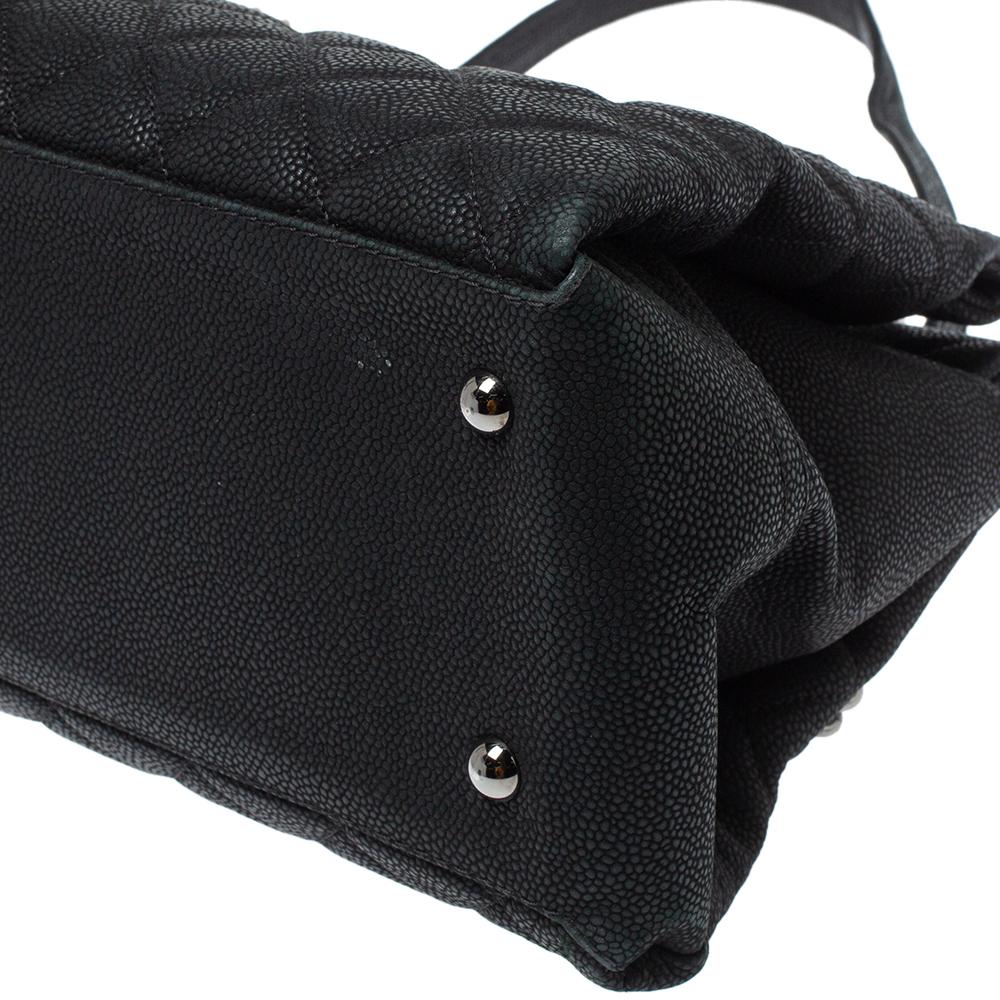 Chanel Black Caviar Leather Lady Pearly Tote 3