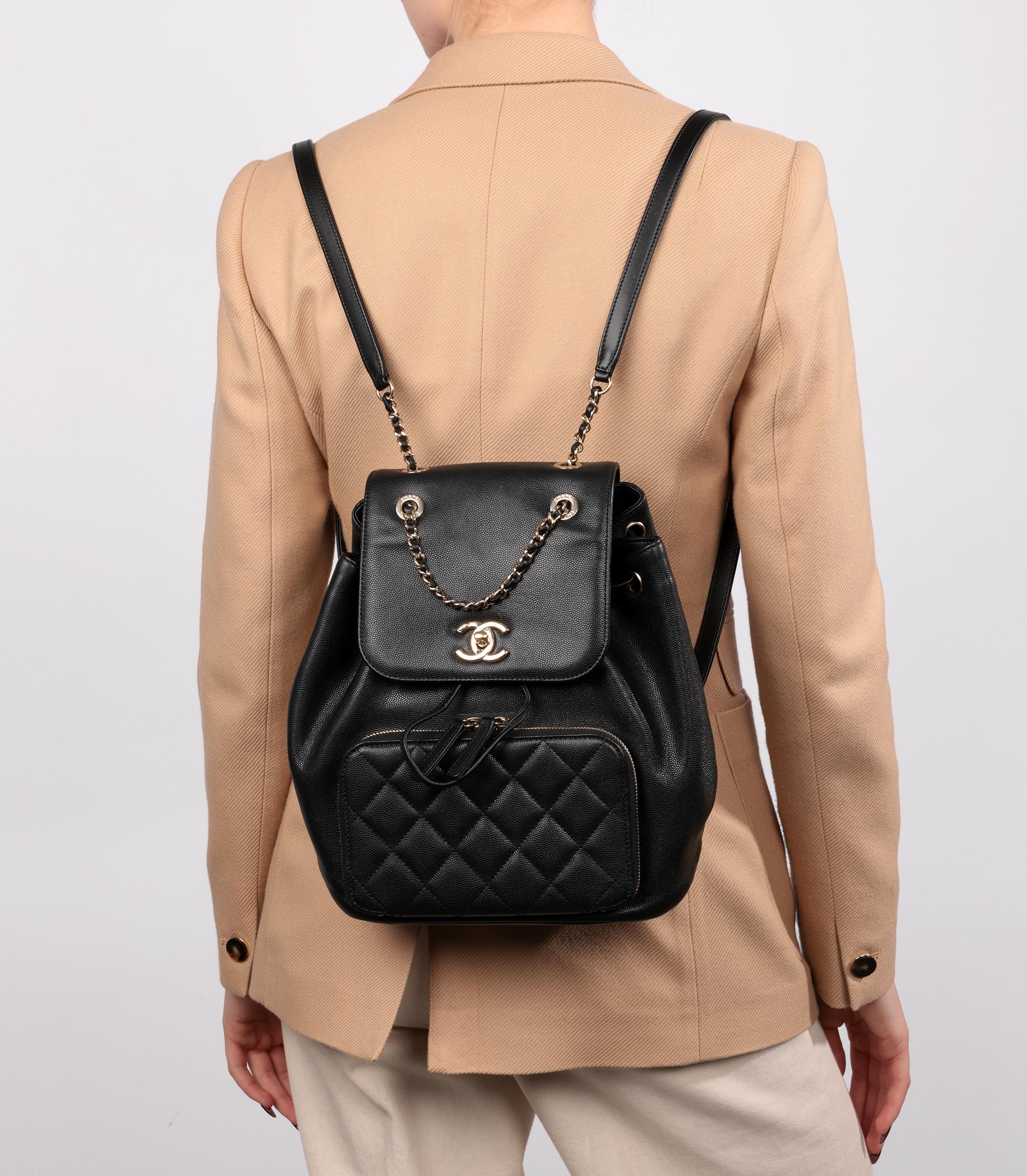 Chanel  Black Caviar Leather & Lambskin Affinity Backpack

Product Details
Xupes Ref: HB5732
Brand: Chanel 
Model: Affinity Backpack
Type: Backpack
Serial Number: 23937690
Age: 2016
Accompanied By: Chanel Box, Authenticity Card, Care Booklet
Colour:
