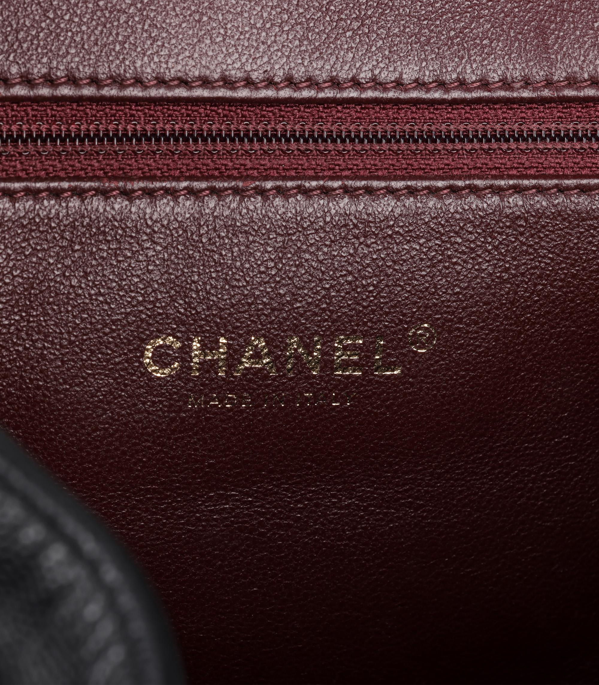 Chanel  Black Caviar Leather & Lambskin Affinity Backpack 4