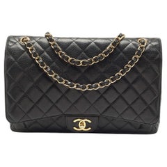 Chanel Maxi Caviar - 48 For Sale on 1stDibs  chanel maxi black caviar, caviar  maxi, chanel maxi jumbo caviar