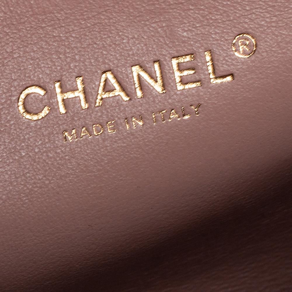 Chanel Black Caviar Leather Medium CC Filigree Flap Bag 5