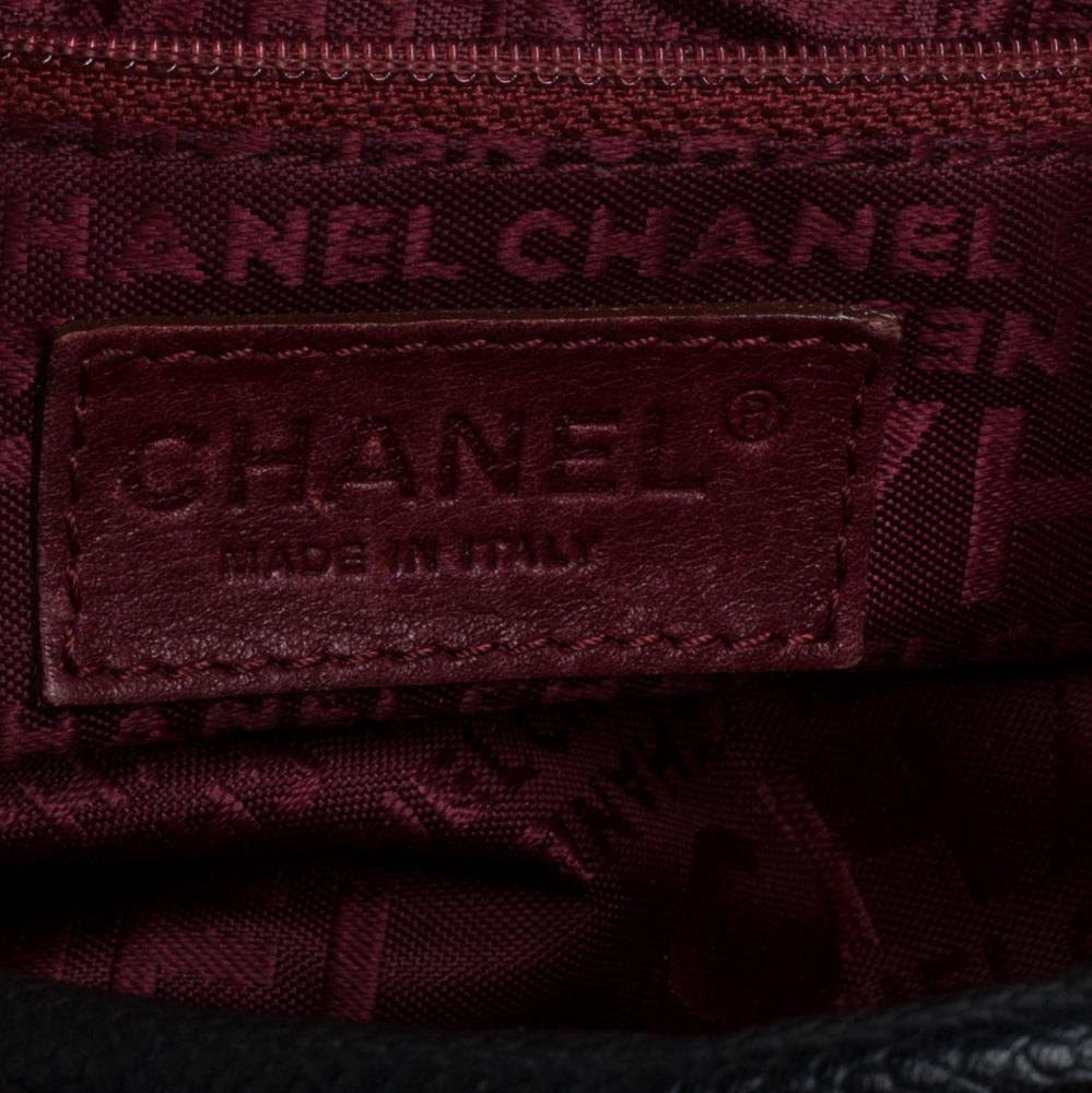 Chanel Black Caviar Leather Mini Bowling Bag 3