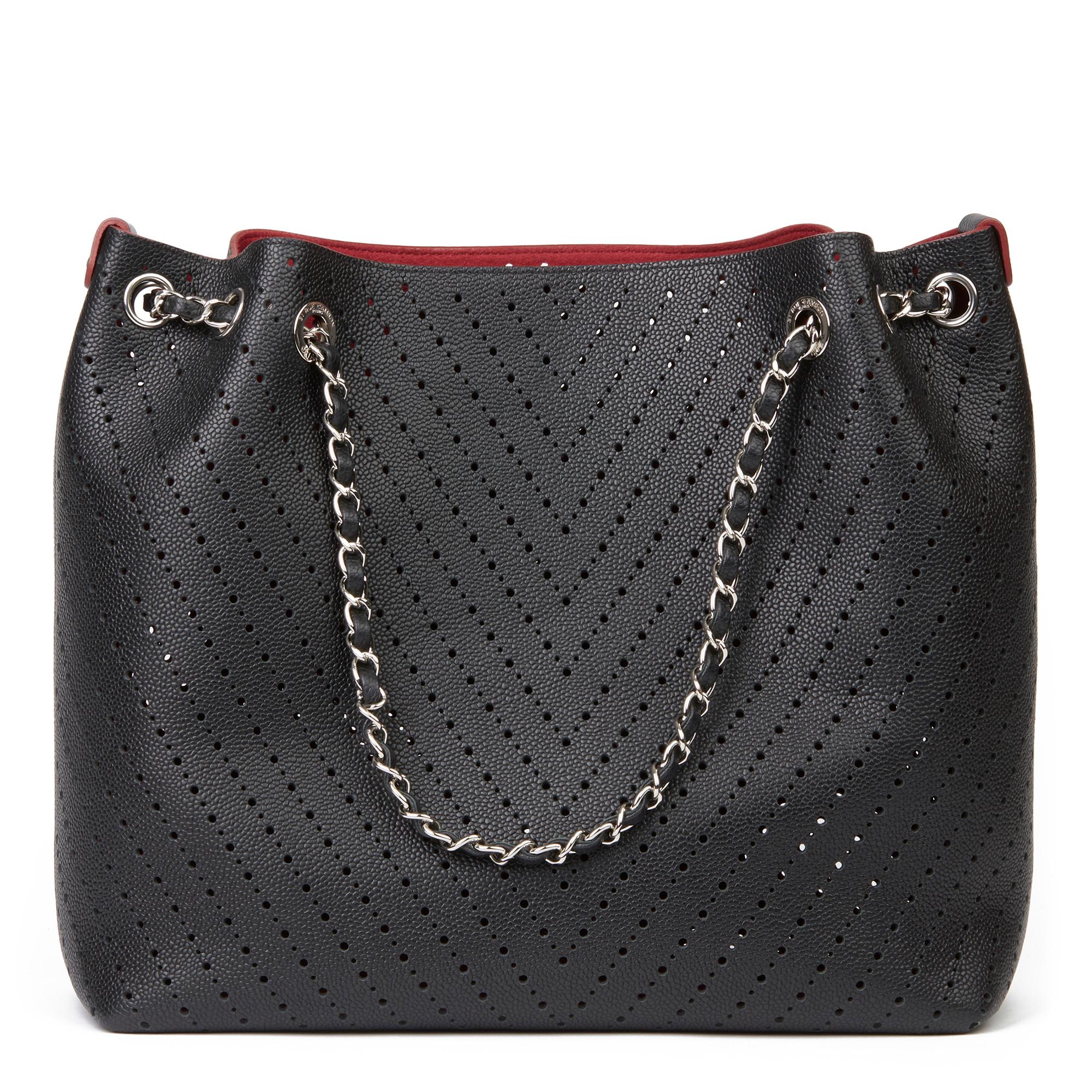 perforated sequin bag
