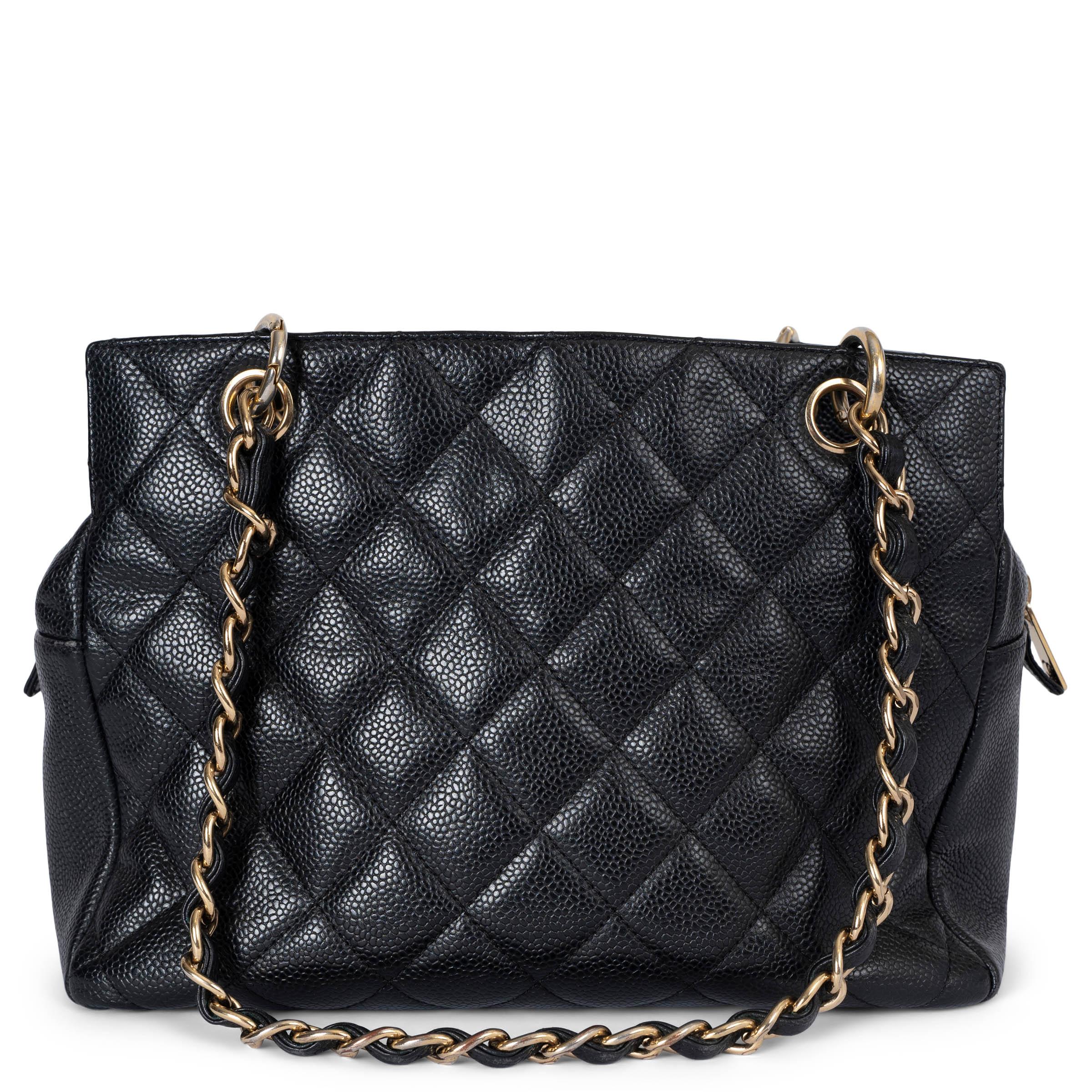 Black CHANEL black Caviar leather PETITE TIMELESS TOTE PTT Bag
