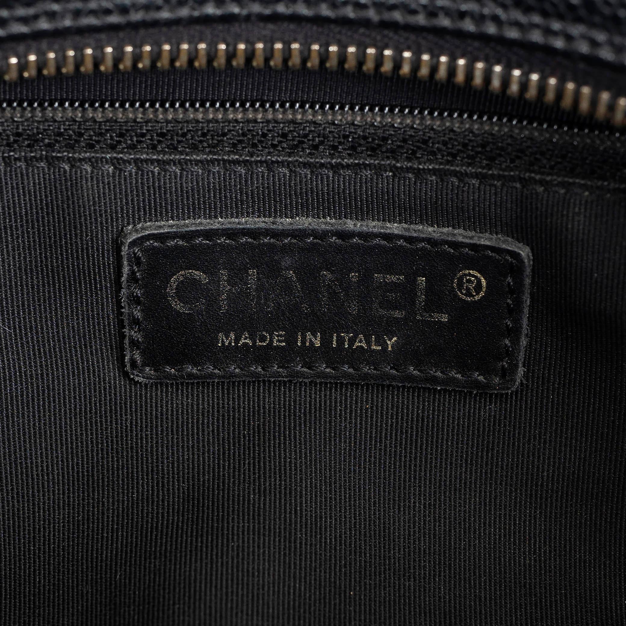 CHANEL black Caviar leather PETITE TIMELESS TOTE PTT Bag 3