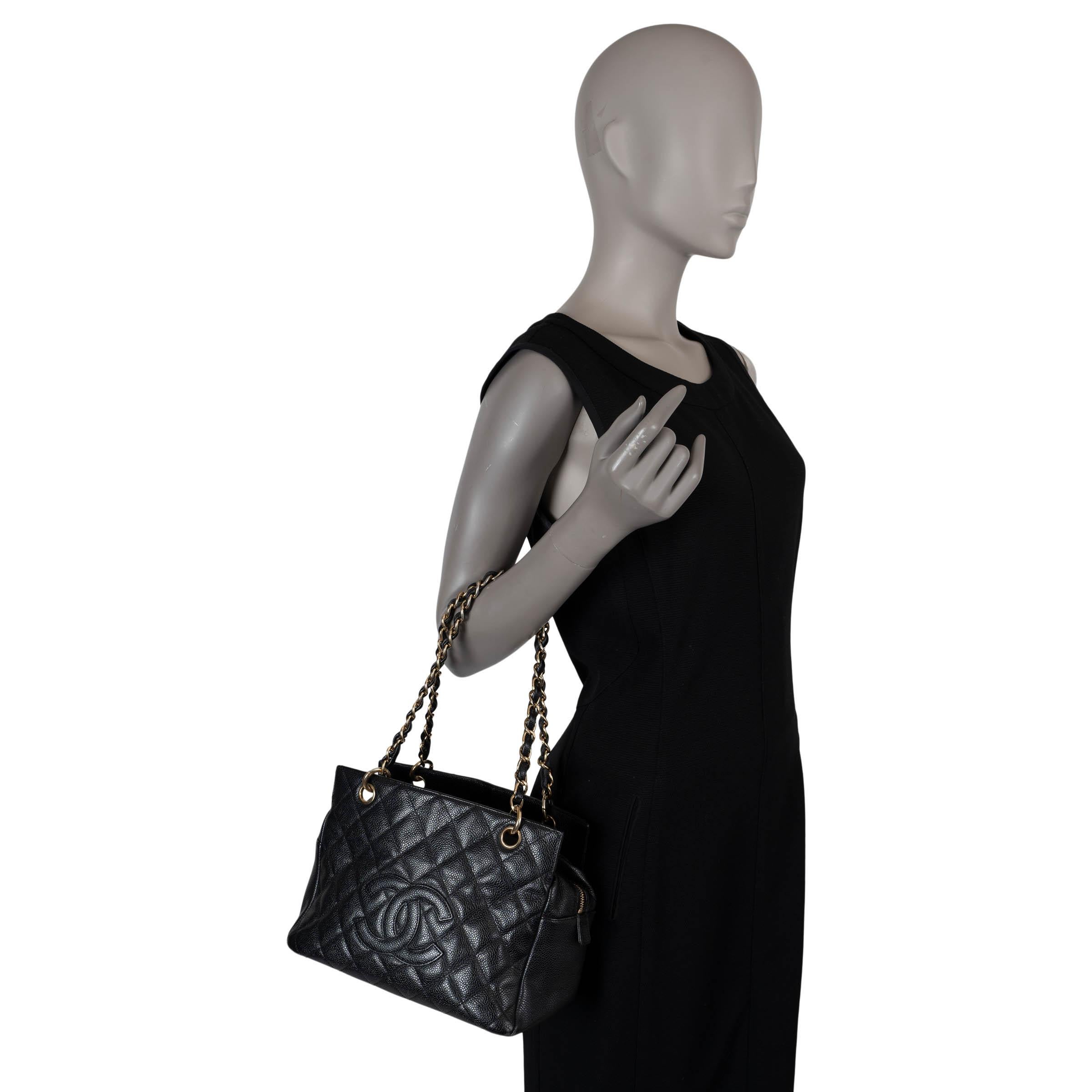 CHANEL black Caviar leather PETITE TIMELESS TOTE PTT Bag 5