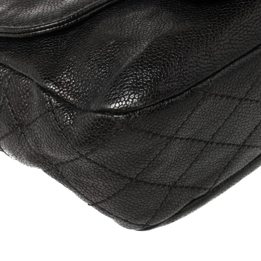 Chanel Black Caviar Leather Pocket in the City Flap Bag 7