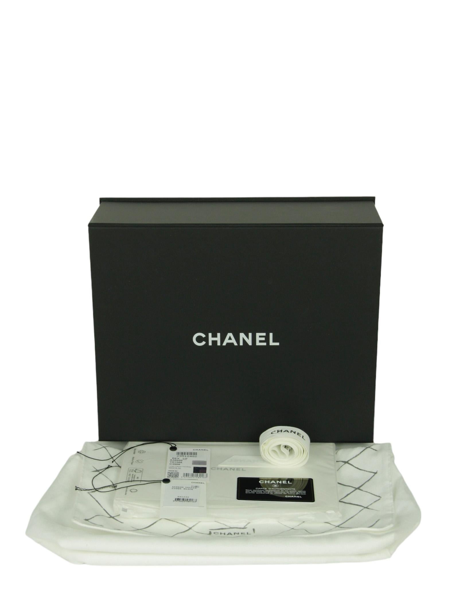 Chanel Black Caviar Leather Quilted Classic Double Flap Jumbo Bag For Sale 6