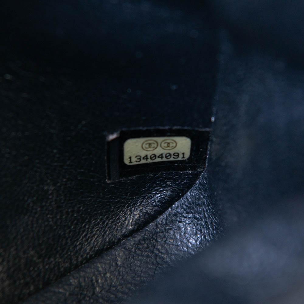 Chanel Black Caviar Leather Quilted Mini Square Flap 5