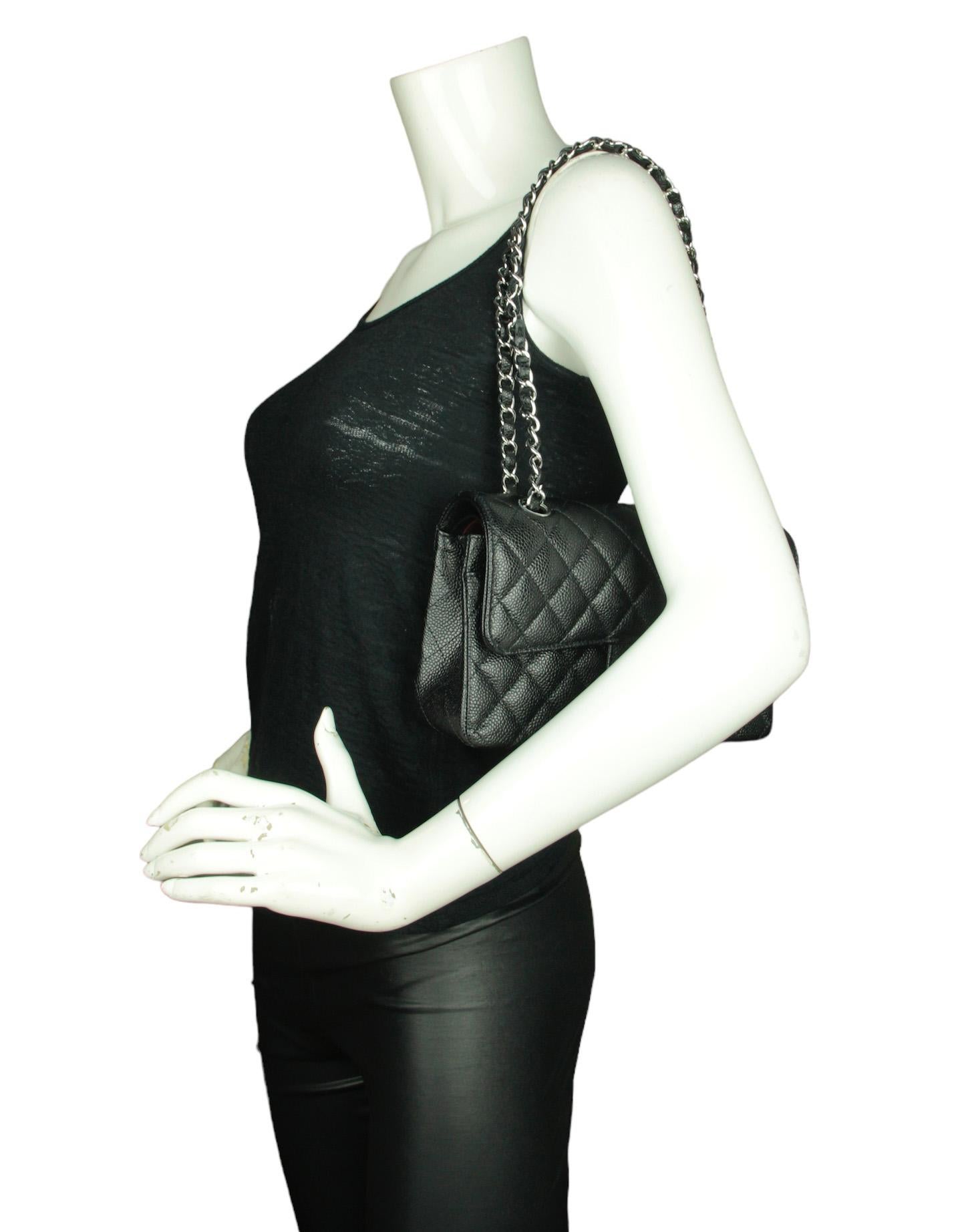 Chanel Black Caviar Leather Quilted Small 9